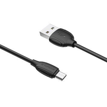 Купити Кабель BOROFONE BX19 USB to Micro 2.4A, 1m, PVC, TPE connectors, Black