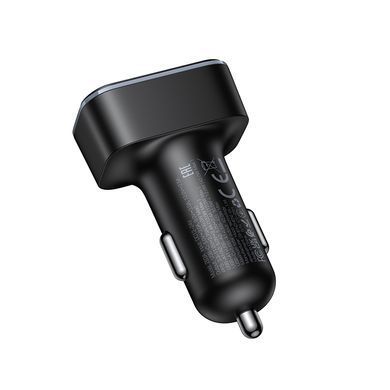 Купити Автомобільний зарядний пристрій HOCO Z63A Barry 42W(1C2A) digital display car charger Black