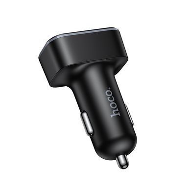 Купити Автомобільний зарядний пристрій HOCO Z63A Barry 42W(1C2A) digital display car charger Black