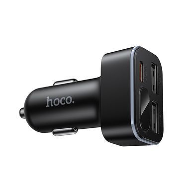 Купити Автомобільний зарядний пристрій HOCO Z63A Barry 42W(1C2A) digital display car charger Black