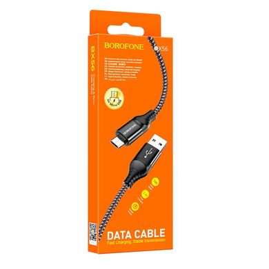 Купити Кабель Borofone BX56 Delightful USB Type-A Lightning 2.4 A 1m Black