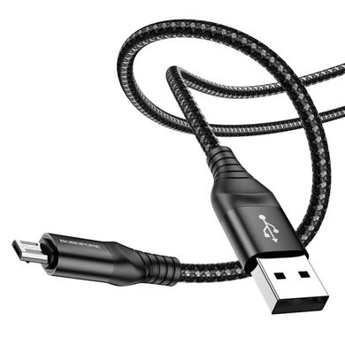 Купити Кабель Borofone BX56 Delightful USB Type-A Lightning 2.4 A 1m Black