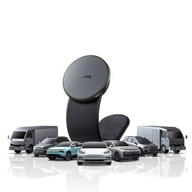 Купити Держатель для мобильного с БЗП Baseus C02 Pro Series Magnetic Wireless Charging Car Mount Cluster Black