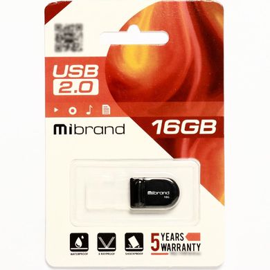 Купити Флеш-накопичувач Mibrand Scorpio USB2.0 16GB Black