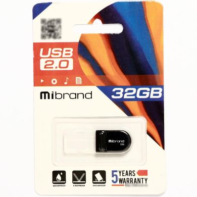Купити Флеш-накопичувач Mibrand Scorpio USB2.0 32GB Black