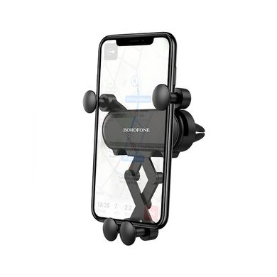 Купити Держатель Borofone Journey series in-car phone holder, carbon fiber pattern durable Black
