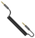 Кабель Usams US-SJ256 Spring Audio Cable AUX 3.5 мм AUX 3,5 мм 1,2 m Black