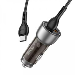 Купити Автомобильное зарядное устройство Hoco N28 USB-A/Type-C Brown