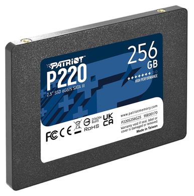 Купити Накопичувач SSD Patriot P220 256GB 2.5" SATAIII TLC