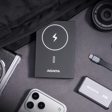 Купити Портативний SSD з зовнішім акумулятором ADATA SR800MPB 2TB USB 3.2 Gen2 x2 Read/Write 2000MB/s magnetic wireless charging QC/PD 20W 5000mAh