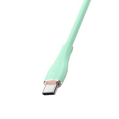 Купити Кабель Vention USB 2.0 C Male to C Male 5A Cable 2M Light Green Silicone Type (TAWGH)