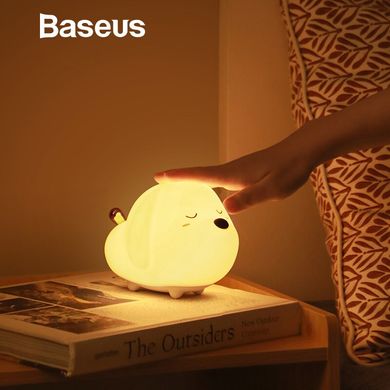 Купити Світильник Baseus Cute series doggie silicone night light White - Уцінка