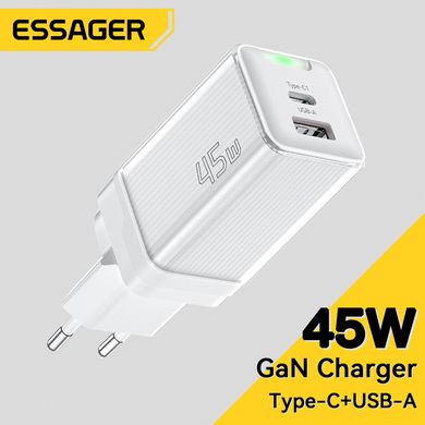 Купити Мережевий зарядний пристрій ESSAGER Zhiqi White