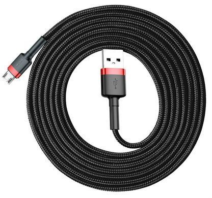 Купити Кабель Baseus Cafule Cable USB For Micro 1.5A 2m Красный+Чёрный