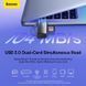 Кардридер Baseus Lite Series USB-A to SDTF Card Reader Grey