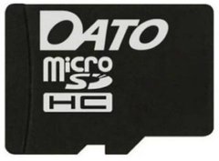 Купити Карта пам'яті DATO microSDHC 8GB Class 10 W-10MB/s R-45MB/s +SD-адаптер
