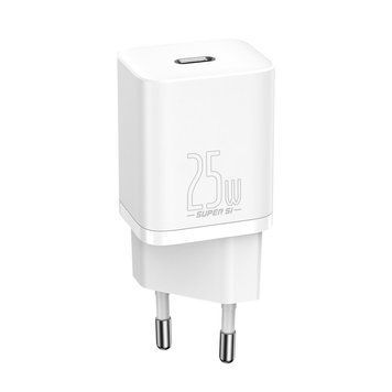 Купити Мережевий зарядний пристрій Baseus Super Si Quick Charger 1C 25W EU White