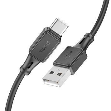 Купити Кабель HOCO X101 Assistant silicone charging data cable Type-C Black