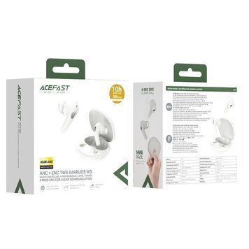 Купити Бездротові навушники TWS ACEFAST W3, ANC+ENC, IPX4, Khaki