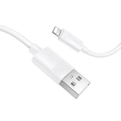 Купити Кабель BOROFONE BX123 Leya silicone charging data cable iP White
