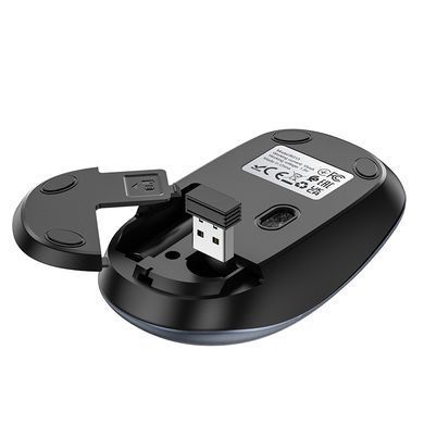 Купити Мышь BOROFONE BG13 Winner 2.4G бизнес беспроводная мышь Black Metal Gray