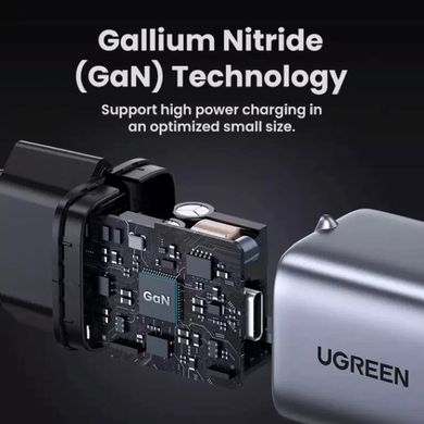 Купити Мережевий зарядний пристрій UGREEN CD319 Space Gray
