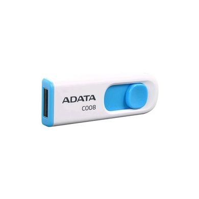 Купити Флеш-накопичувач A-DATA C008 USB2.0 32GB White-Blue