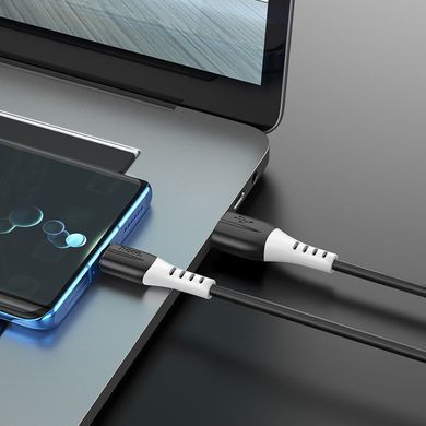 Купити Кабель HOCO X82 USB to Type-C 3A, 1m, силикон, силиконовые разъёмы, Black