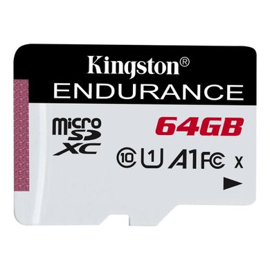 Купити Карта пам'яті Kingston microSDXC Kingston Endurance 64GB Class 10 UHS-I (U1) A1 W-30MB/s R-95MB/s Без адаптера