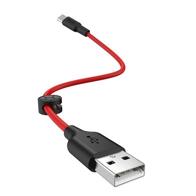 Купити Кабель Hoco X21 USB Type-C 2.4 A 0,25 m Black-Red