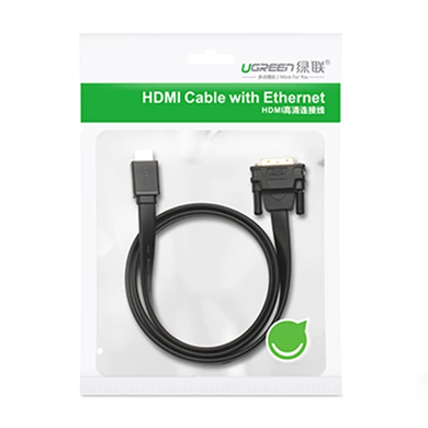 Купити Відеокабель UGREEN HD106 HDMI to DVI 2 м Black
