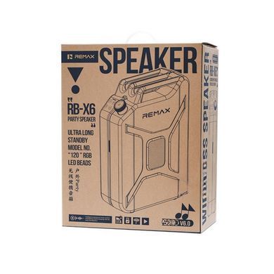 Купити Колонка "REMAX Outdoor Party Wireless Portable Speaker RB-X6" Black