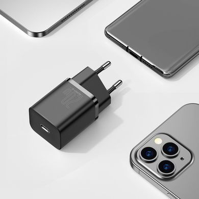Купити Мережевий зарядний пристрій Baseus Super Si Quick Charger 1C 20W EU Black
