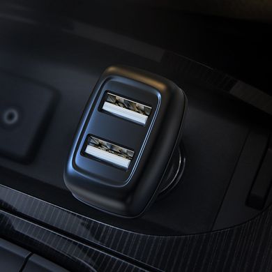Купити Автомобільний зарядний пристрій Hoco Z36 2 × USB Black