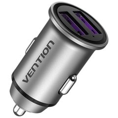 Купити Автомобільний зарядний пристрій Vention Two-Port USB 60W 2 × USB Gray