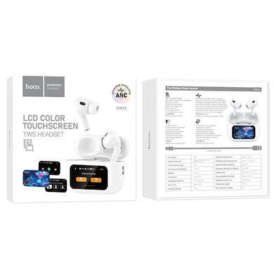 Купити Наушники HOCO EW72 Soar true wireless ANC Noise Reduction touch screen BT headset White