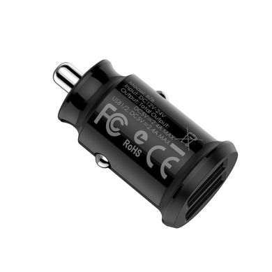 Купити Автомобільний зарядний пристрій Borofone BZ8 MaxRide USB Black