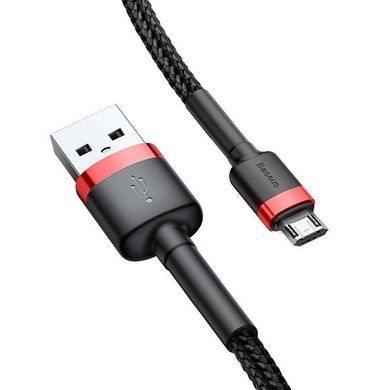 Купити Кабель Baseus Cafule Cable USB For Micro 2.4A 1m Red+Black