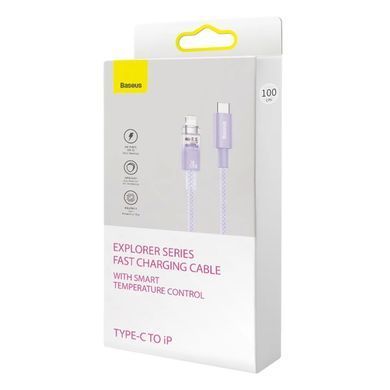 Купити Кабель Baseus Explorer Series Fast Charging Cable with Smart Temperature Control Type-C to iP 20W 1m Purple