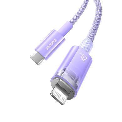 Купити Кабель Baseus Explorer Series Fast Charging Cable with Smart Temperature Control Type-C to iP 20W 1m Purple