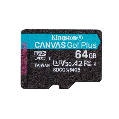 Купити Карта пам'яті Kingston microSDXC 64GB Class 10 V30 W-80MB/s R-170MB/s Без адаптера