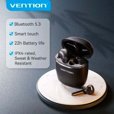Купити Бездротові навушники Vention Elf E02 Bluetooth 5.3 Black