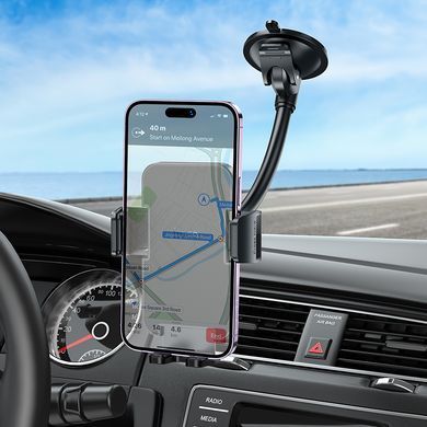 Купити Держатель для мобильного HOCO H38 Cheetah car holder(windshield) Black