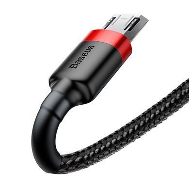 Купити Кабель Baseus Cafule Cable USB For Micro 2.4A 1m Red+Black