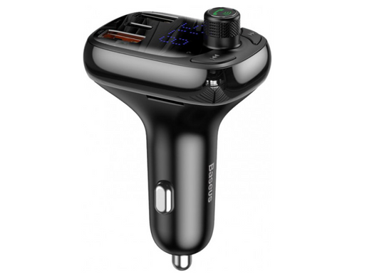 Купити Автомобильное зарядное устройство Baseus T typed S-13 Bluetooth MP3 car charger Black
