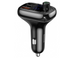 Автомобільний зарядний пристрій Baseus T typed S-13 Bluetooth MP3 car charger Black