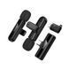Бездротова мікрофонна система HOCO L20A Fair dual-mic (iP/Type-C) Black
