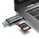 Кардрiдер Vention USB 3.0 A/Micro USB-B/ Type-C to SD,TF Gray