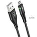 Кабель Hoco U93 USB Micro 2.4 A 1,2 m Black