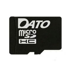Купити Карта пам'яті DATO microSDHC 4GB Class 4 W-10MB/s R-45MB/s Без адаптера